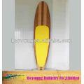 bamboo veneer epoxy fiberglass stand up paddle board with EPS foam core surfboard SUP board